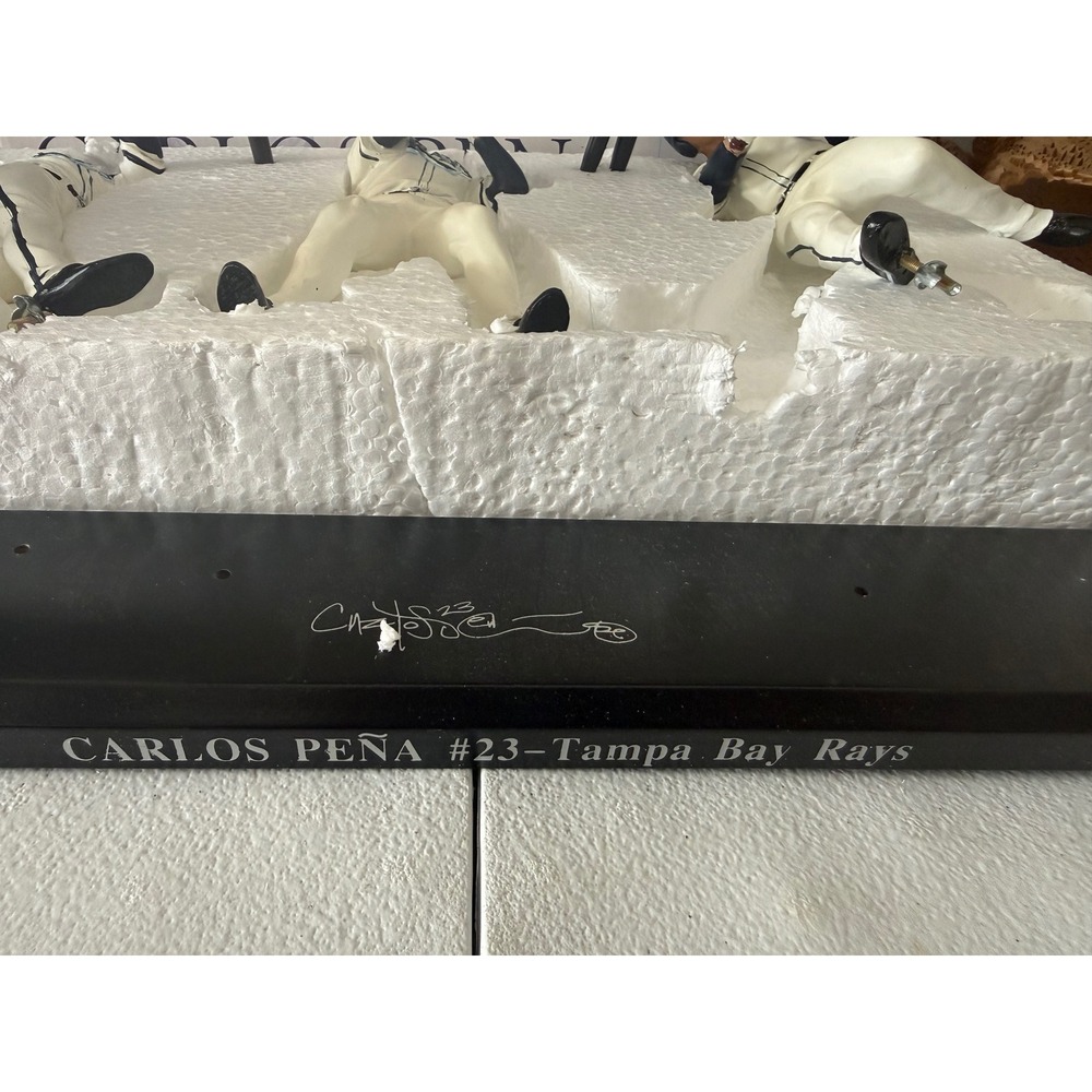 Carlos Pena Tampa Bay Rays Limited Edition Triple Figurine MLB #23 /1000 Boxed - Picture 4 of 5